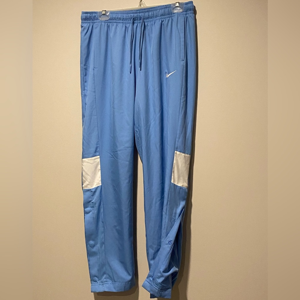 Nike Light Blue Track Pants with White Accents